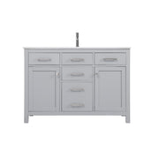 Elegant Lighting Lewis 48"L Single Vanity Sink, Grey - VF23348GR