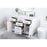 Elegant Lighting Lewis 48"L Single Vanity Sink, White