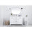 Elegant Lighting Lewis 48"L Single Vanity Sink, White