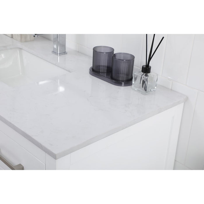 Elegant Lighting Lewis 48"L Single Vanity Sink, White