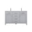 Elegant Lighting Lewis 54"L Double Vanity Sink, Grey - VF23354DGR