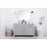 Elegant Lighting Lewis 54"L Double Vanity Sink, Grey