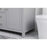 Elegant Lighting Lewis 54"L Double Vanity Sink, Grey