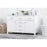 Elegant Lighting Lewis 54"L Double Vanity Sink, White