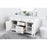 Elegant Lighting Lewis 54"L Double Vanity Sink, White