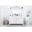 Elegant Lighting Lewis 54"L Double Vanity Sink, White