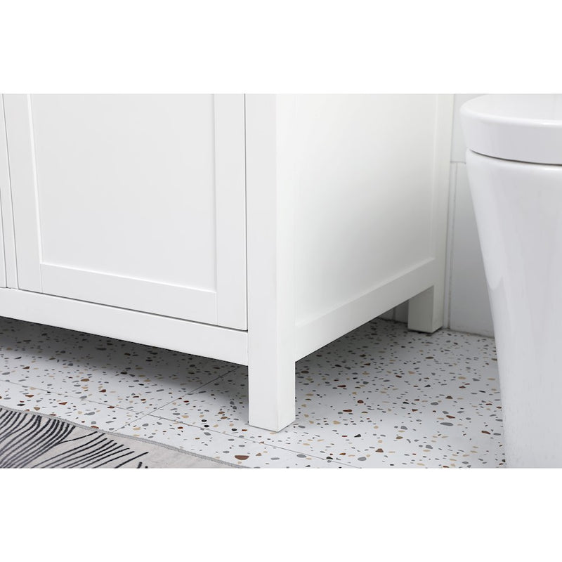 Elegant Lighting Lewis 54"L Double Vanity Sink, White