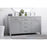 Elegant Lighting Lewis 60"L Double Vanity Sink, Grey