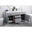 Elegant Lighting Lewis 60"L Double Vanity Sink, Grey