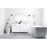 Elegant Lighting Lewis 60"L Double Vanity Sink, White