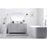 Elegant Lighting Lewis 60"L Single Vanity Sink, Grey