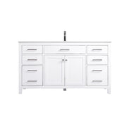 Elegant Lighting Lewis 60"L Single Vanity Sink, White - VF23360WH