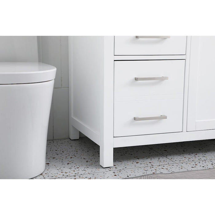Elegant Lighting Lewis 60"L Single Vanity Sink, White