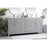 Elegant Lighting Lewis 72"L Double Vanity Sink, Grey