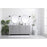 Elegant Lighting Lewis 72"L Double Vanity Sink, Grey