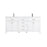Elegant Lighting Lewis 72"L Double Vanity Sink, White - VF23372DWH