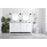 Elegant Lighting Lewis 72"L Double Vanity Sink, White