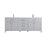 Elegant Kitchen/Bath Lewis 84" Double Bathroom Vanity, Grey - VF23384DGR
