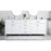 Elegant Kitchen/Bath Lewis 84" Double Bathroom Vanity, White