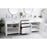 Elegant Kitchen/Bath Lewis 84" Double Bathroom Vanity, White