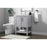 Elegant Lighting Everett 24"L Single Vanity Sink, Grey
