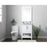 Elegant Lighting Everett 24"L Single Vanity Sink, White