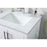 Elegant Lighting Everett 24"L Single Vanity Sink, White