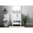 Elegant Lighting Everett 24"L Single Vanity Sink, White