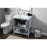 Elegant Lighting Everett 30"L Single Vanity Sink, Grey
