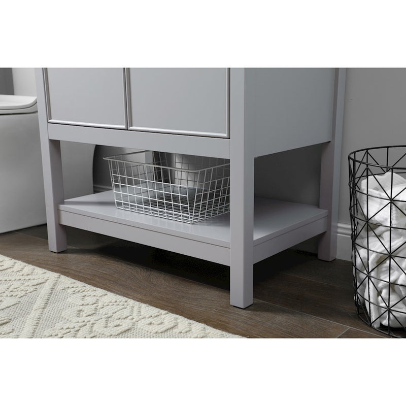 Elegant Lighting Everett 30"L Single Vanity Sink, Grey