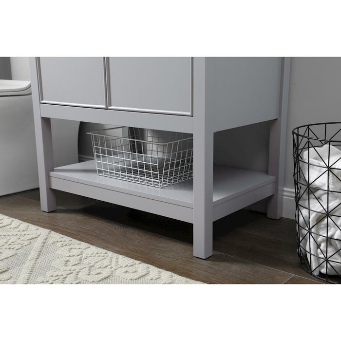 Elegant Lighting Everett 30"L Single Vanity Sink, Grey