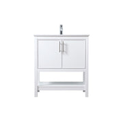 Elegant Lighting Everett 30"L Single Vanity Sink, White - VF26630WH
