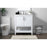 Elegant Lighting Everett 30"L Single Vanity Sink, White