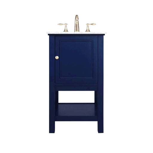 Elegant Kitchen/Bath Metropolis 19" Single Bathroom Vanity, Blue - VF27019BL