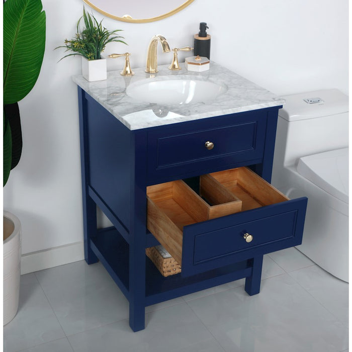Elegant Kitchen/Bath Metropolis 19" Single Bathroom Vanity, Blue