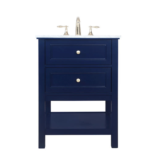 Elegant Kitchen/Bath Metropolis 24" Single Bathroom Vanity, Blue - VF27024BL