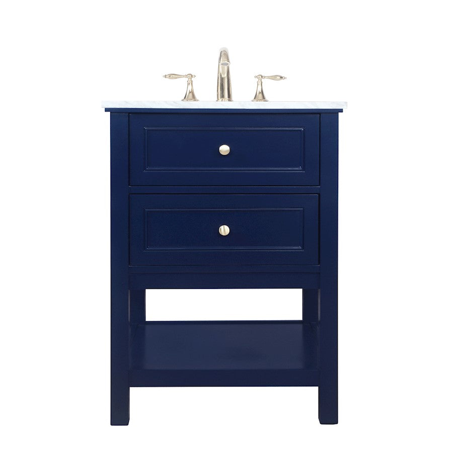 Elegant Kitchen/Bath Metropolis 24" Single Bathroom Vanity, Blue - VF27024BL