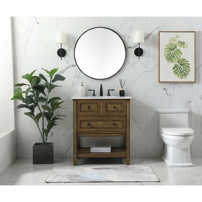 Elegant Kitchen/Bath Metropolis 30" Single Bathroom Vanity, Blue