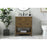 Elegant Metropolis 30" Single Bathroom Vanity, Driftwood