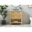 Elegant Metropolis 30" Single Bathroom Vanity, Natural Wood