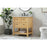 Elegant Metropolis 30" Single Bathroom Vanity, Natural Wood