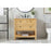 Elegant Metropolis 36" Single Bathroom Vanity, Natural Wood