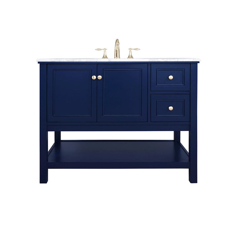 Elegant Kitchen/Bath Metropolis 42" Single Bathroom Vanity, Blue - VF27042BL