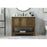 Elegant Metropolis 42" Single Bathroom Vanity, Driftwood