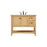 Elegant Metropolis 42" Single Bathroom Vanity, Natural Wood - VF27042NW