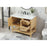 Elegant Metropolis 42" Single Bathroom Vanity, Natural Wood
