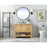 Elegant Metropolis 42" Single Bathroom Vanity, Natural Wood