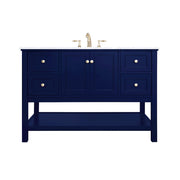 Elegant Kitchen/Bath Metropolis 48" Single Bathroom Vanity, Blue - VF27048BL