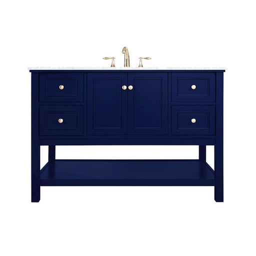 Elegant Kitchen/Bath Metropolis 48" Single Bathroom Vanity, Blue - VF27048BL