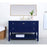 Elegant Kitchen/Bath Metropolis 48" Single Bathroom Vanity, Blue